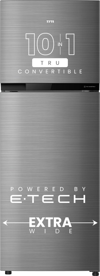265 L Frost Free Double Door 2 Star Convertible Refrigerator with Powered by E-Tech, 10 in 1 Multi Modes, 360 Degree Cooling, Active Deodorizer, Extra Ordinary Space, Advanced Inverter Compressor