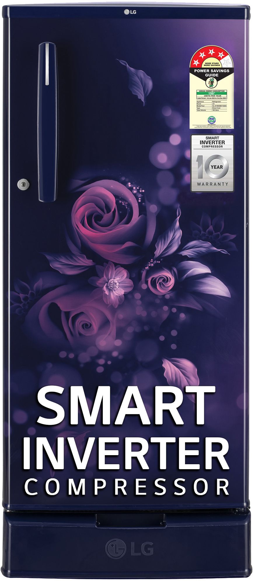 185 L Direct Cool Single Door 4 Star Refrigerator with Base Drawer with Smart Inverter Compressor, Auto Smart Connect, Fast Ice Making