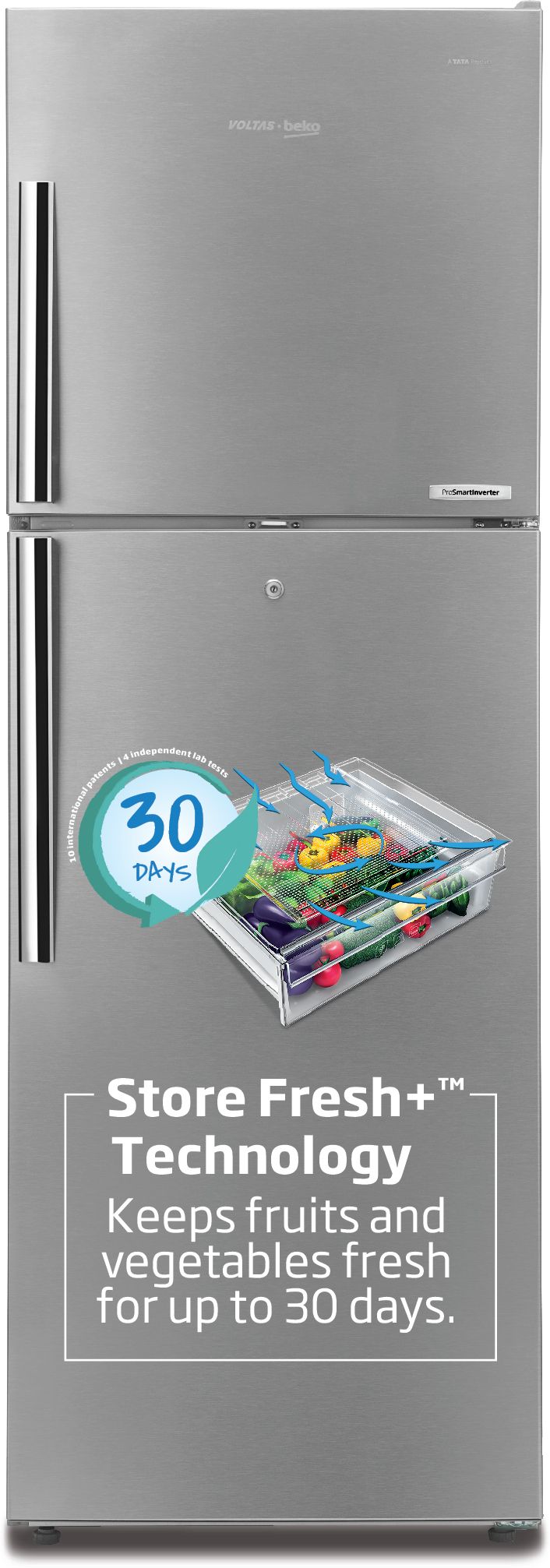 voltas beko by a tata product 340 L Frost Free Double Door Top Mount 2 Star Refrigerator-picture-37