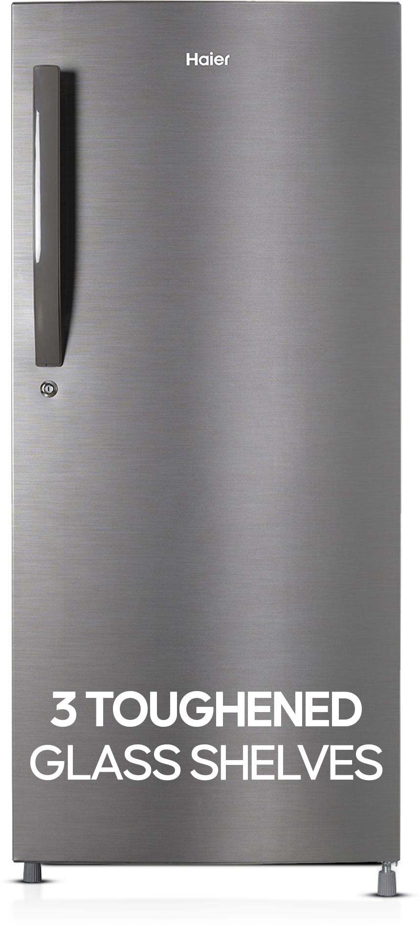 190 L Direct Cool Single Door 4 Star Refrigeratorwith Toughned Glass ShelfLarge Vegetable Box