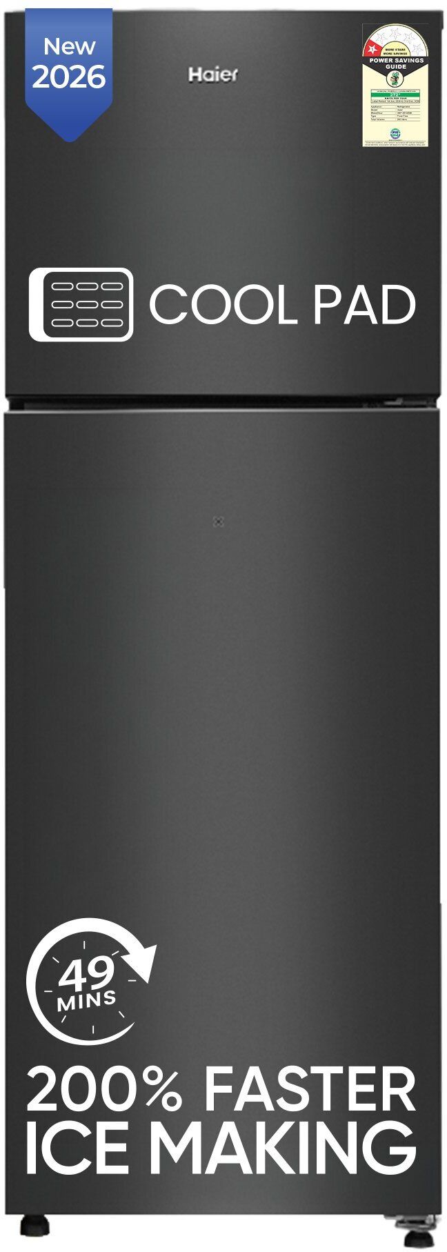 240 L Frost Free Double Door 1 Star Convertible Refrigerator with Freezer at Top, 200% Faster Ice Making in 49 Minutes-image-37