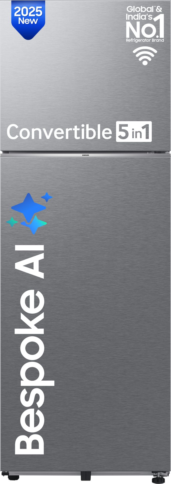 396 L Frost Free Double Door Top Mount 3 Star Convertible Refrigerator