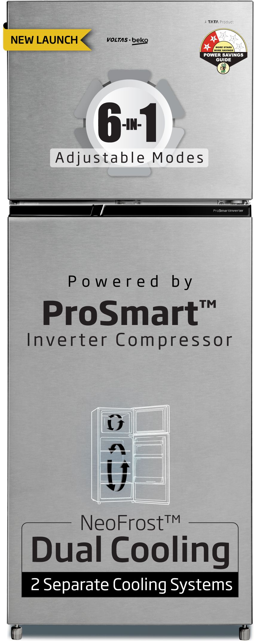 243 L Frost Free Double Door 2 Star Refrigerator