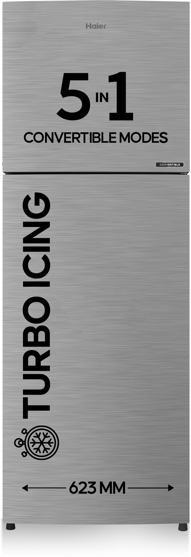240 L Frost Free Double Door Top Mount 2 Star Convertible Refrigeratorwith Convertible 5 in 1Turbo Icing-image-38