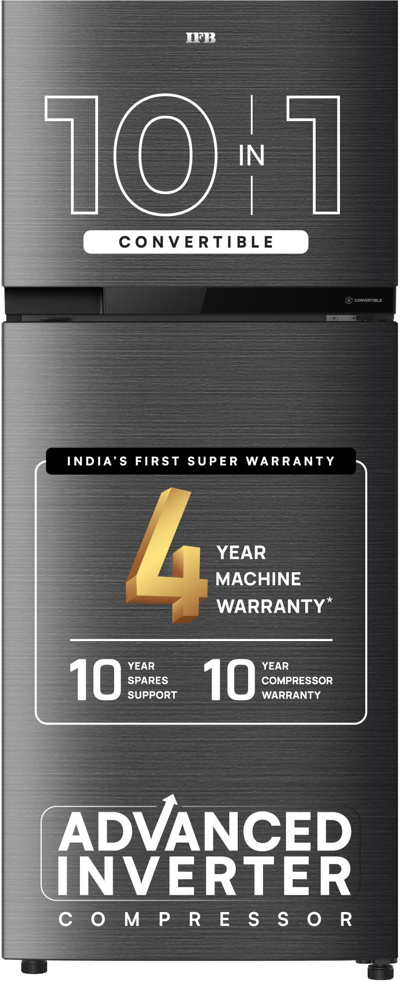 241 L Frost Free Double Door 2 Star Refrigerator with 10-in-1 Convertible, 30 Hrs Cooling Retention, Big Vegetable Box with Humidity Controller (30 Days Fresh), XL Bottle Bin, Advanced Inverter Compressor & 4 Year Super Warranty-image-3