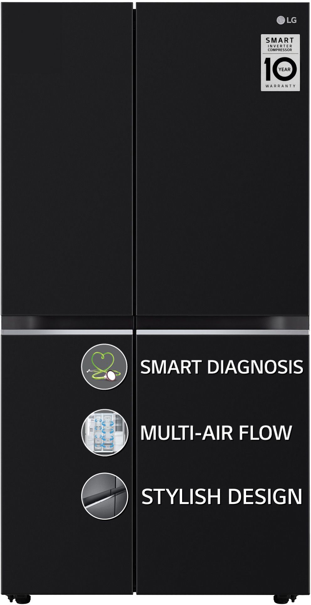 655 L Frost Free Side by Side Refrigerator with Smart Inverter Compressor, Smart Diagnosis, Express Freezing & Multi Digital Sensors-image-5