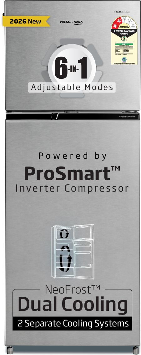 voltas beko 243 L Frost Free Double Door 2 Star Refrigerator-picture-7