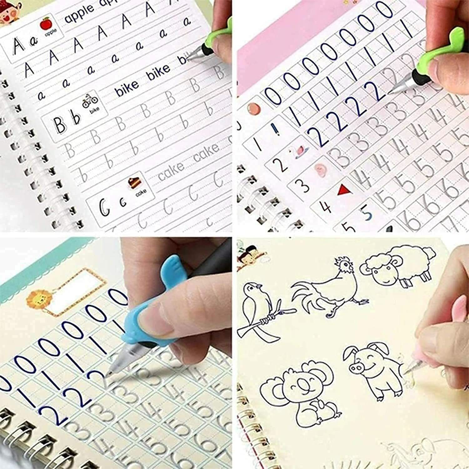Educational Reusable Practice Copybook for Pre-School Kids - Magical Alphabets-image-7