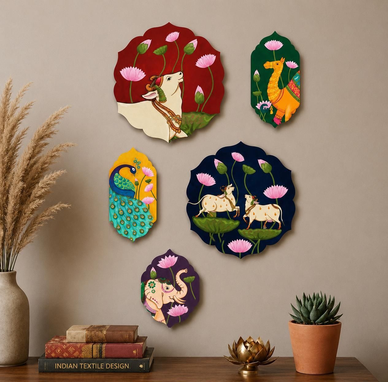 mahi craft Premium Wall Decor Pack of 5-picture-37