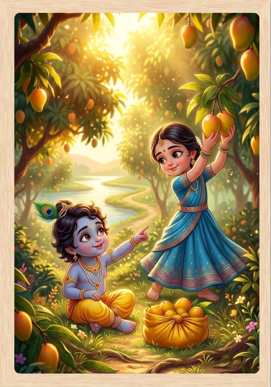 Shri Krishna Religious Photo Frame Religious Frame-image-29