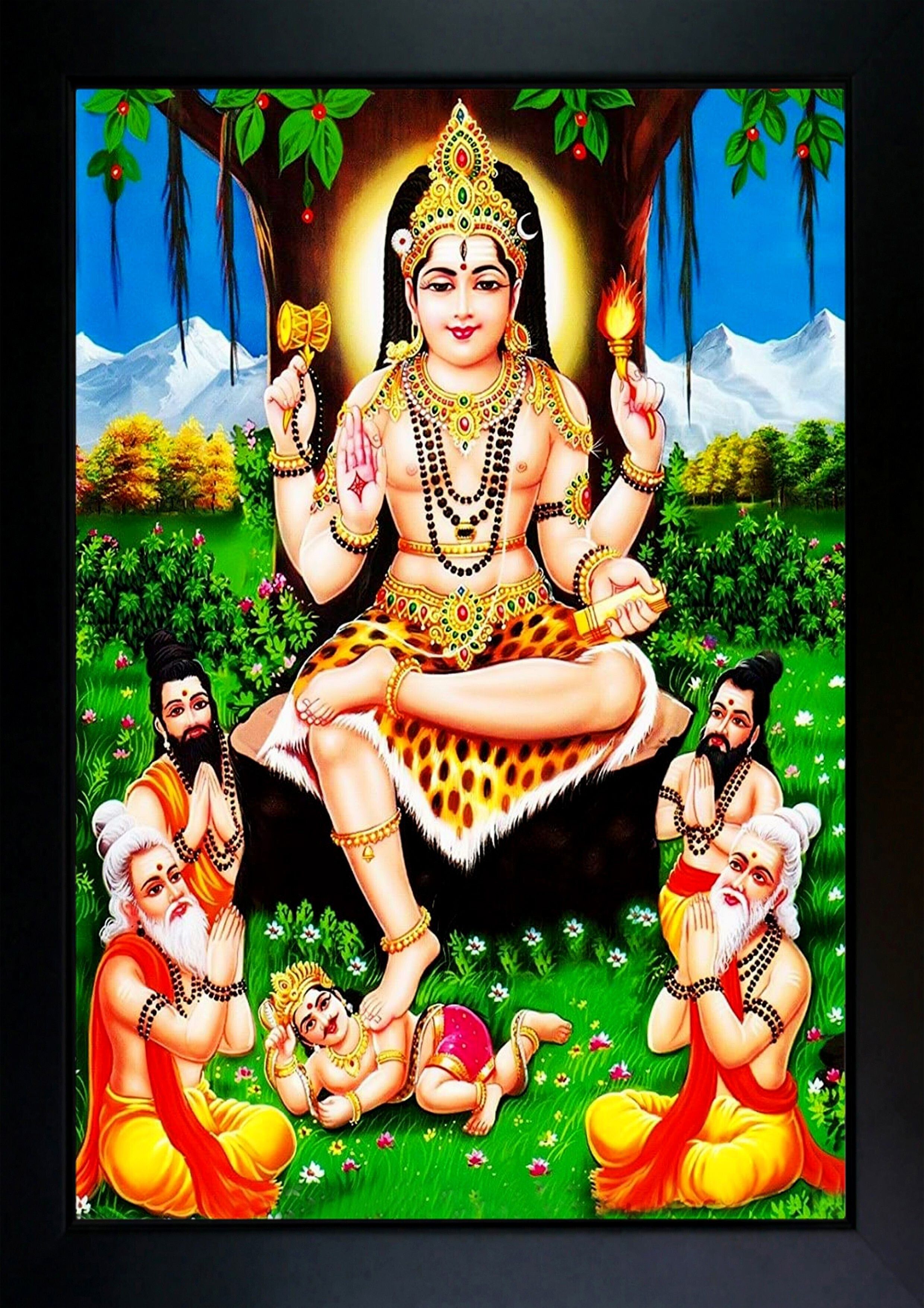 vj enterprises Dakshinamurthy/Dakshinamoorthy Photo Frame Religious Frame-picture-24