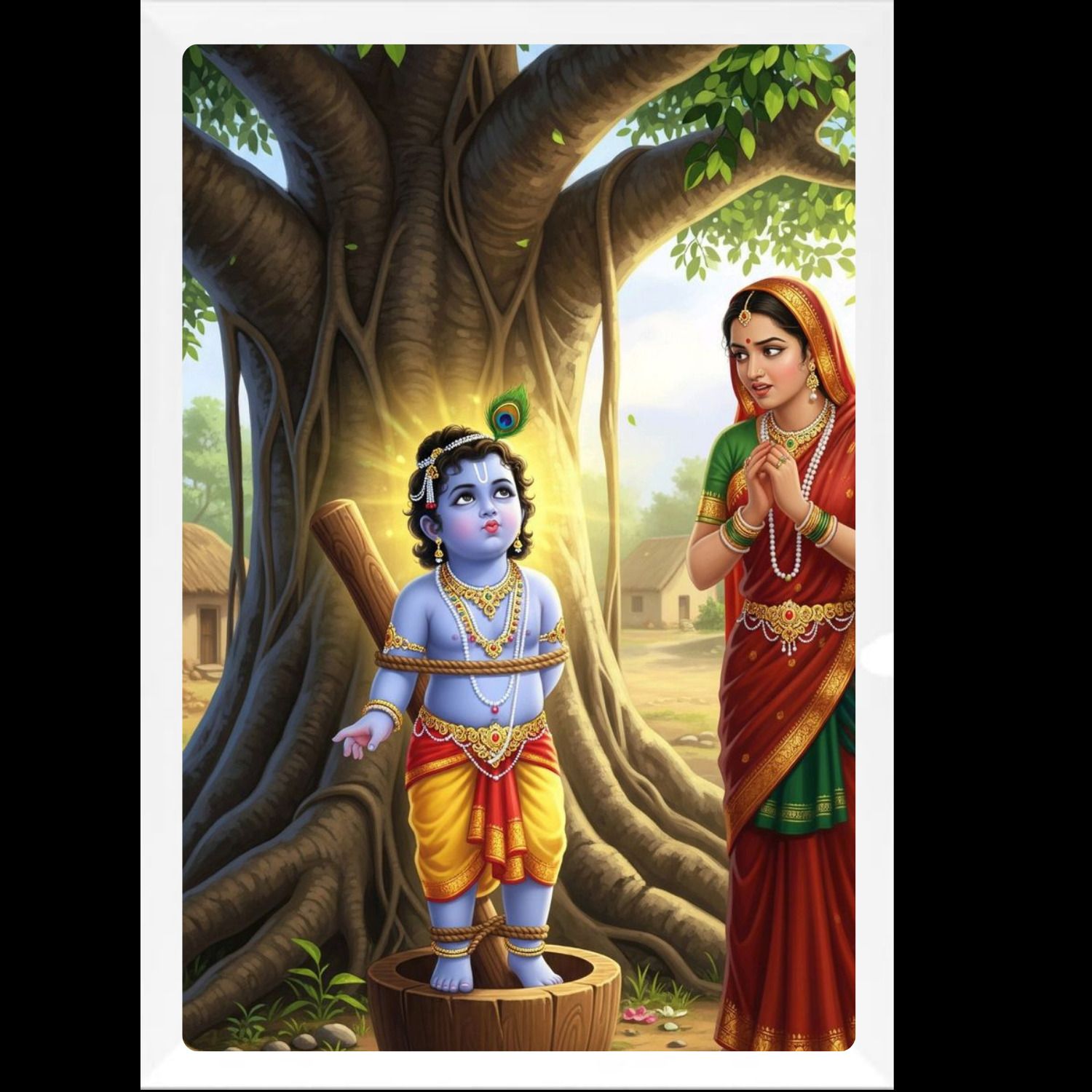 Shri Krishna Religious Photo Frame Religious Frame-image-34