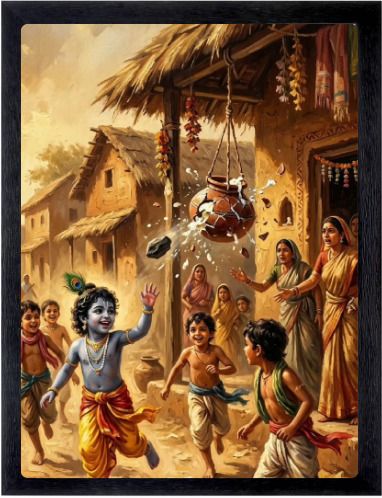 Shri Krishna Religious Photo Frame Religious Frame-image-45