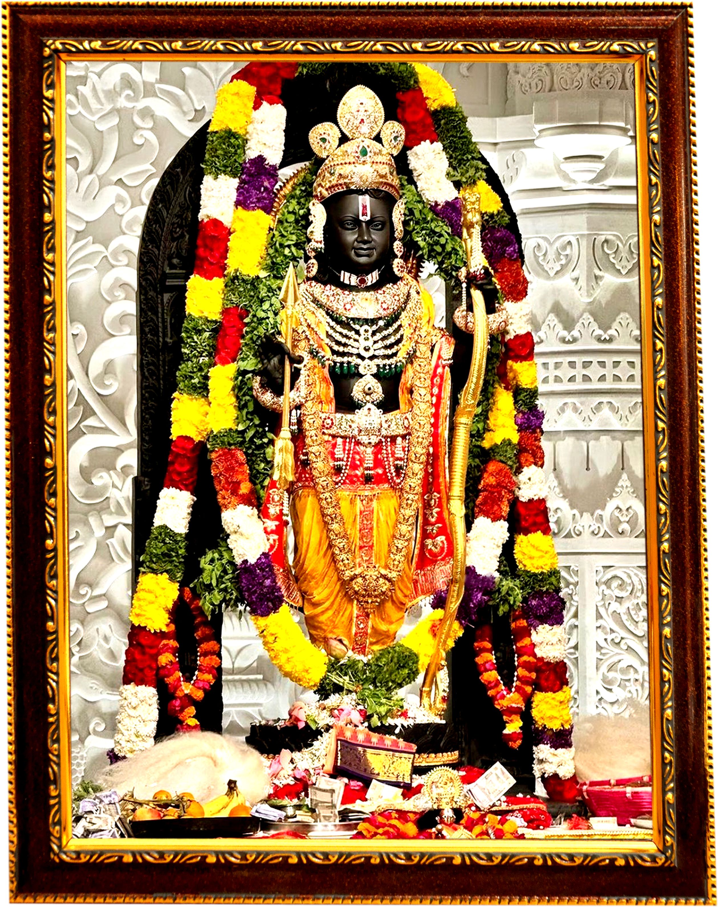 sunfra arts Ram Lalla ji photo frame with laminated sheet . size [ 5x7 inch] . Religious Frame-picture-14