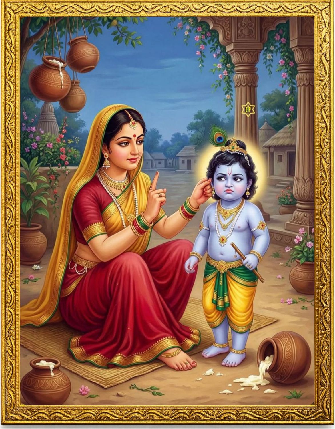 Shri Krishna Religious Photo Frame Religious Frame-image-32