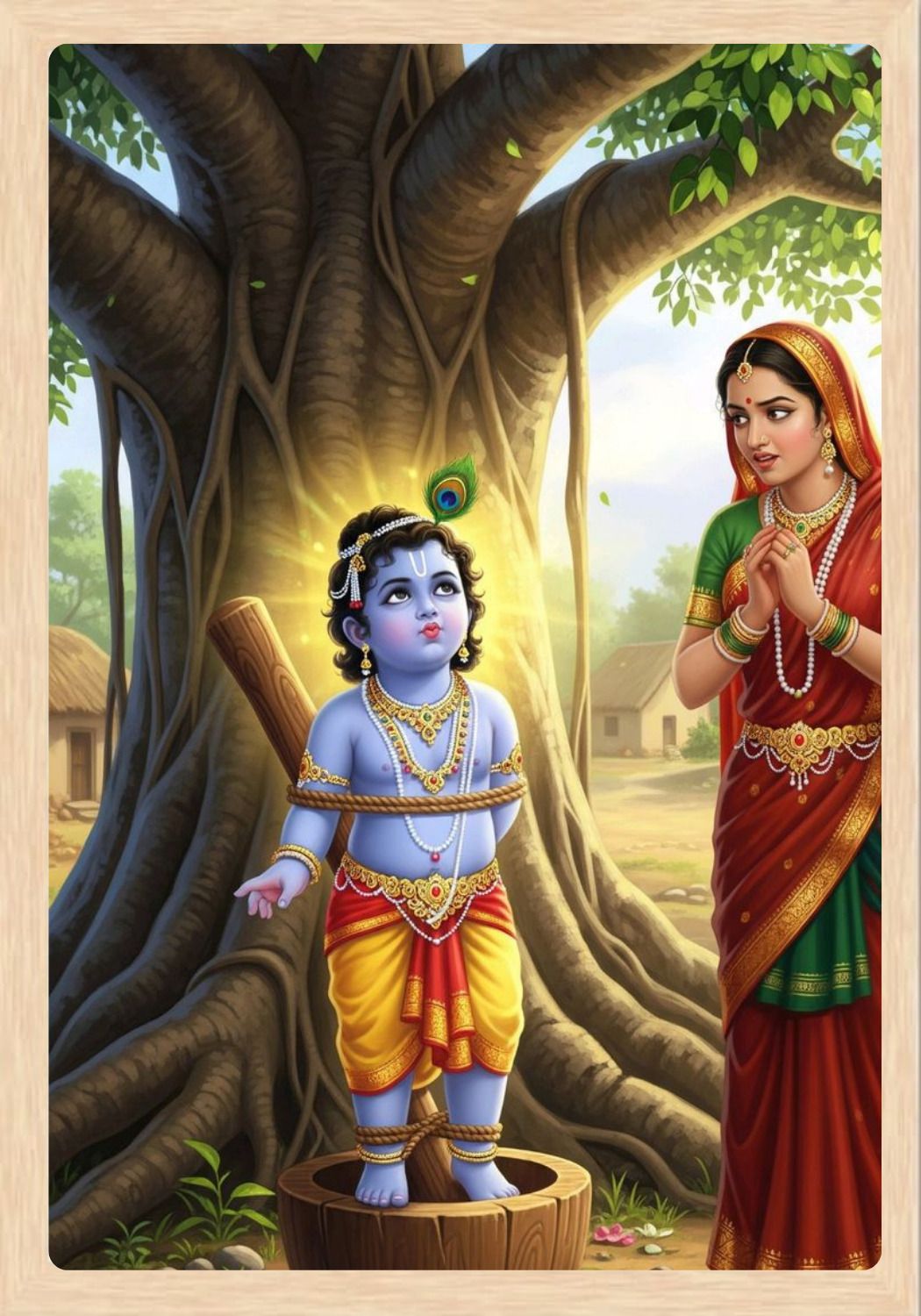 Shri Krishna Religious Photo Frame Religious Frame-image-31