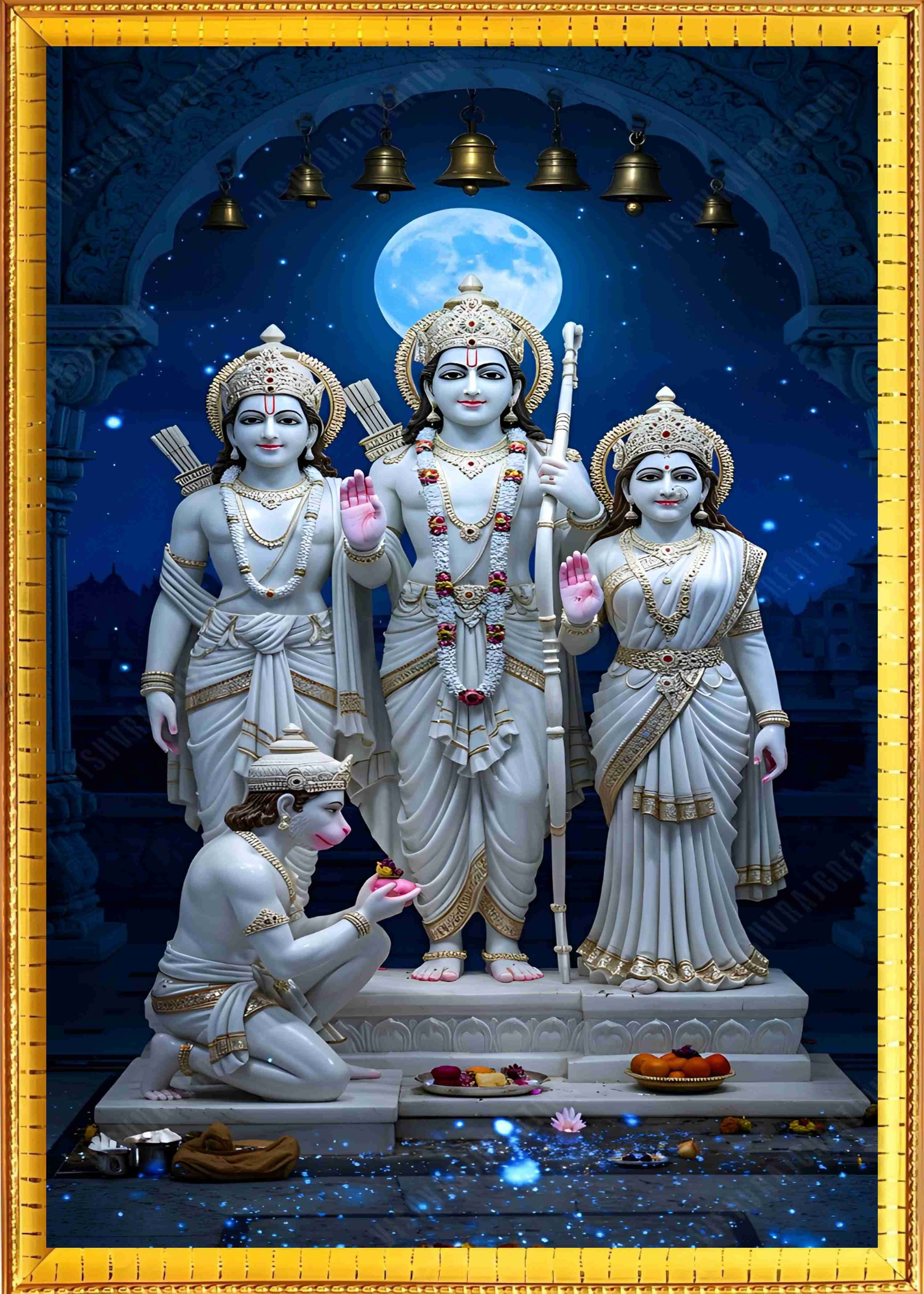 Ram Darbar Golden Photo Frame Religious Frame-image-35