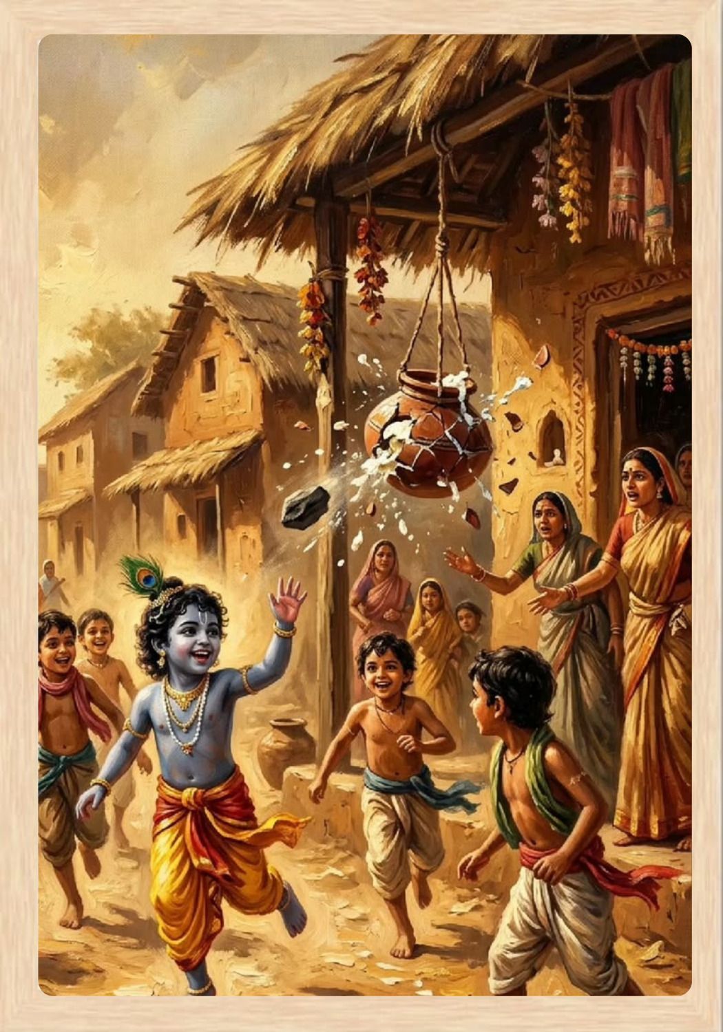 Shri Krishna Religious Photo Frame Religious Frame-image-36