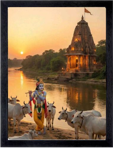 Shri Krishna Religious Photo Frame Religious Frame-image-34