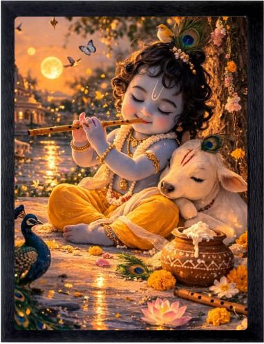 Shri Krishna Religious Photo Frame Religious Frame-image-10