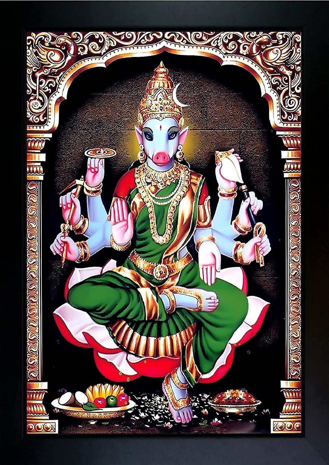 Varahi Amman Photo Frame(8x10) inch Religious Frame-image-42