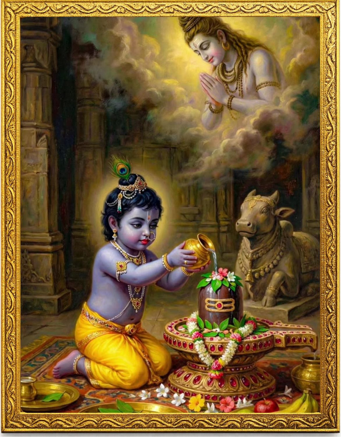 Shri Krishna Religious Photo Frame Religious Frame-image-48