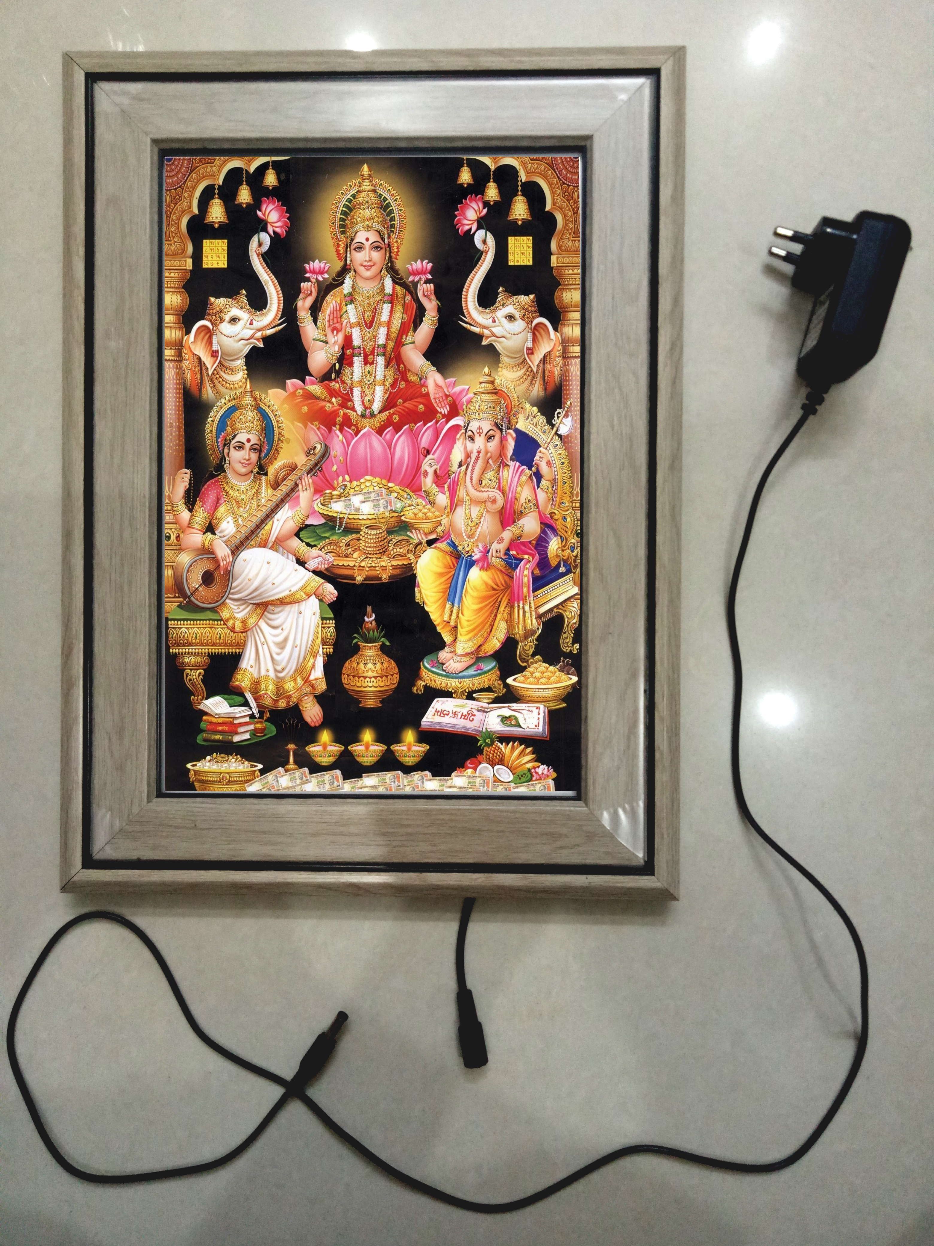 LAXMI GANESH JI FRAME 15.5 inch LED PHOTO FRAME-image-44