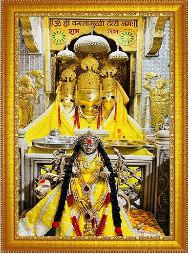 goddess Baglamukhi Mata Durga Mahishasura Mardini Photo Frame Religious Frame-image-1