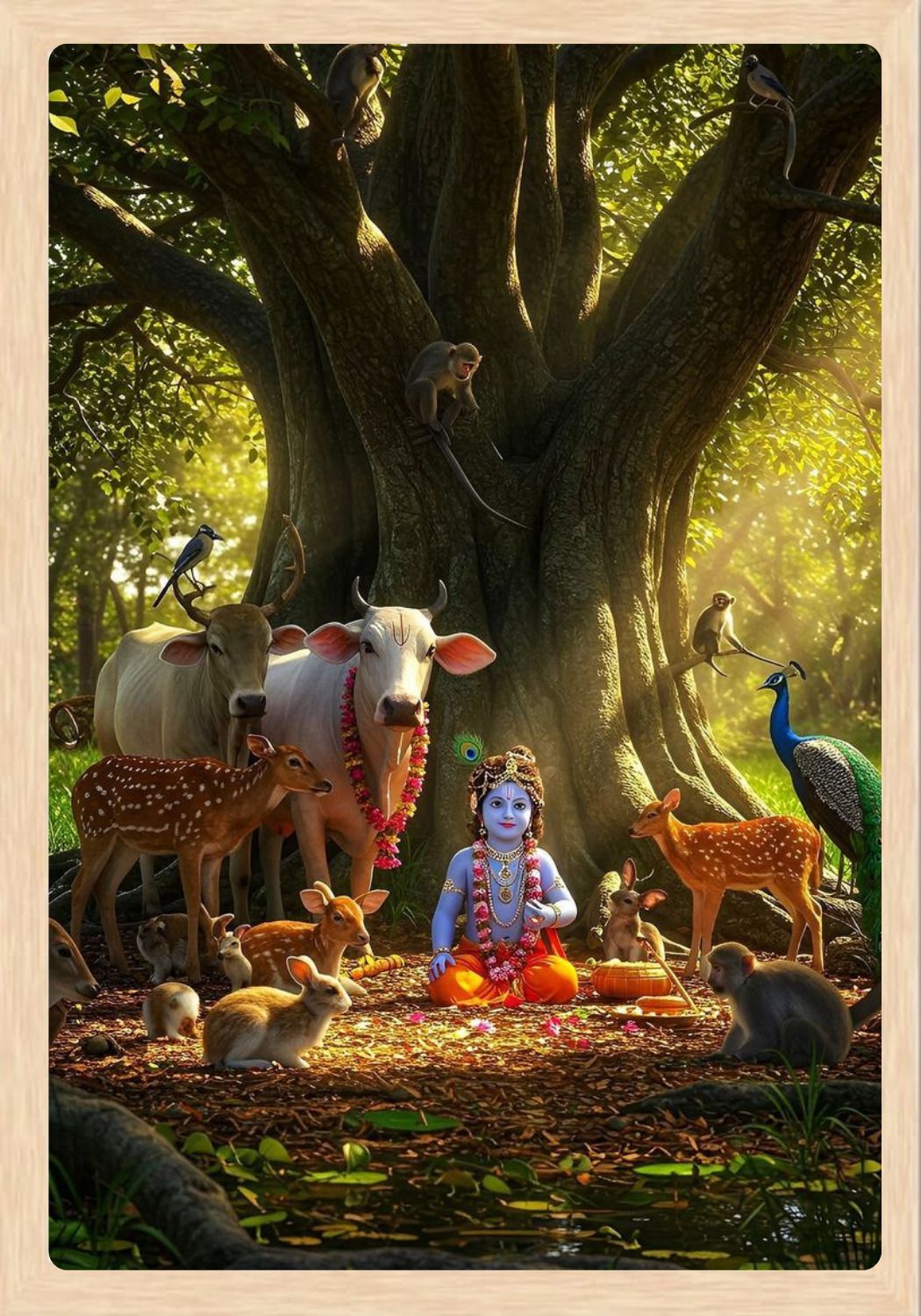 Shri Krishna Religious Photo Frame Religious Frame-image-28
