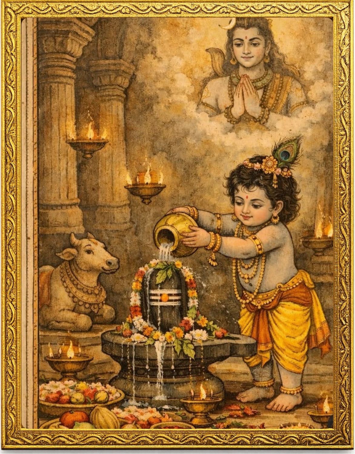 Shri Krishna Religious Photo Frame Religious Frame-image-49