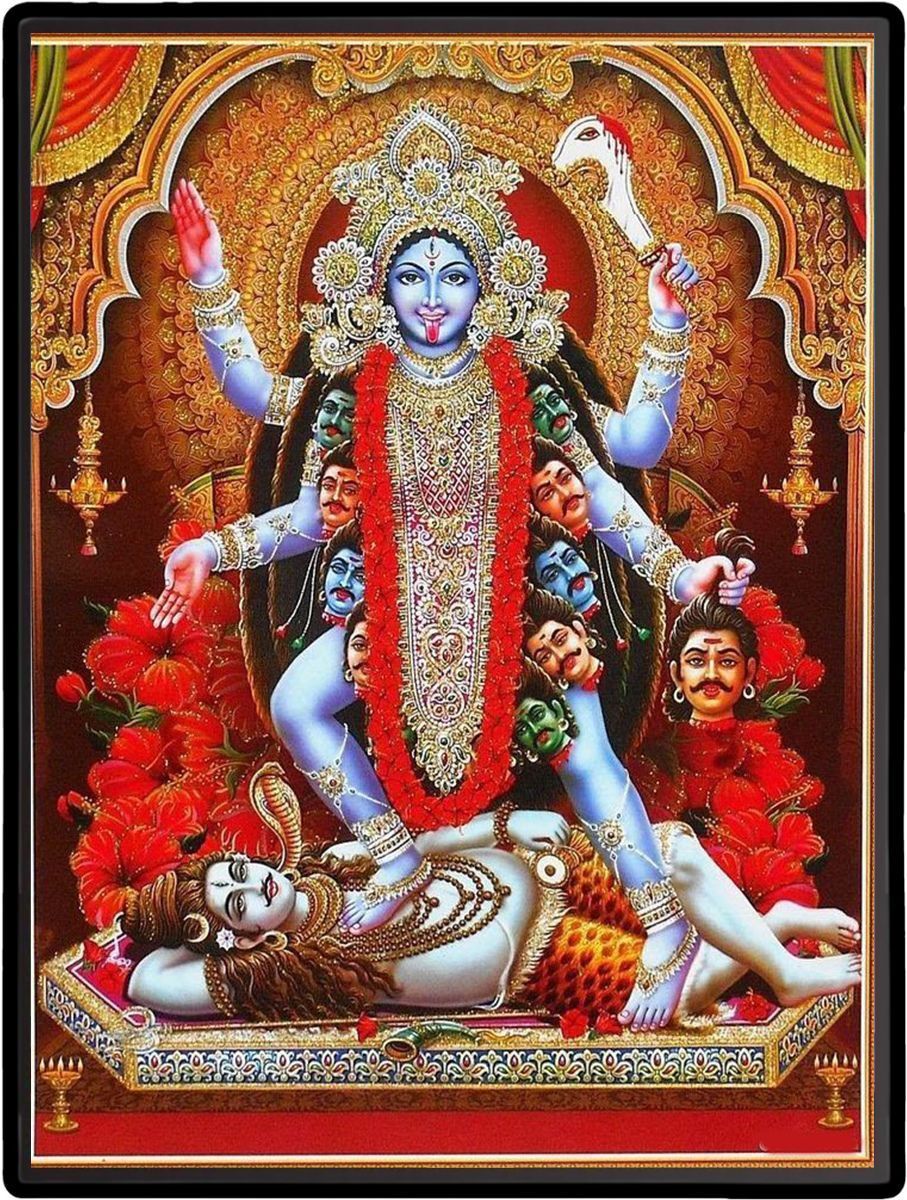 Kali Laminated Photo Religious Frame-image-36