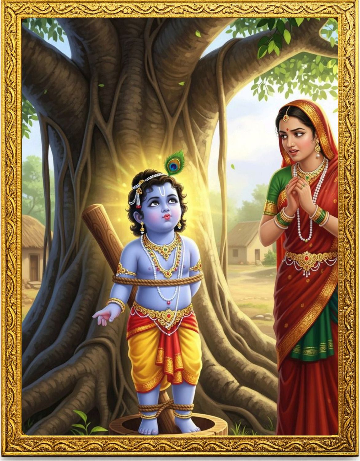 Shri Krishna Religious Photo Frame Religious Frame-image-30