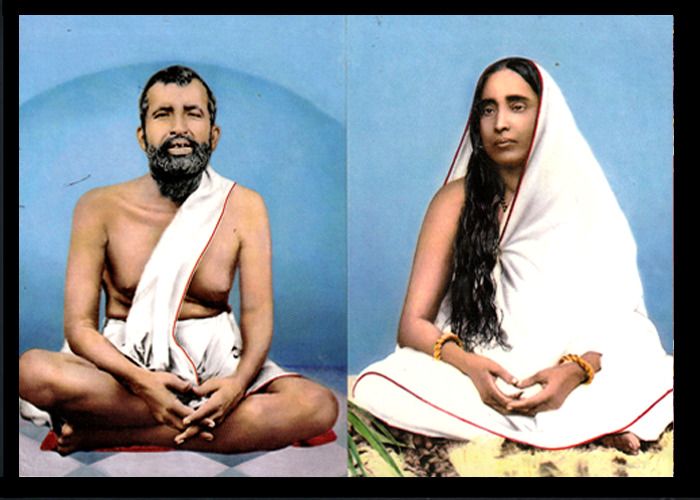 deshkart RAMAKRISHNA SARADADEVI (7X5) inch Laminated Photo frame With Back Support Mount Religious Frame-picture-13