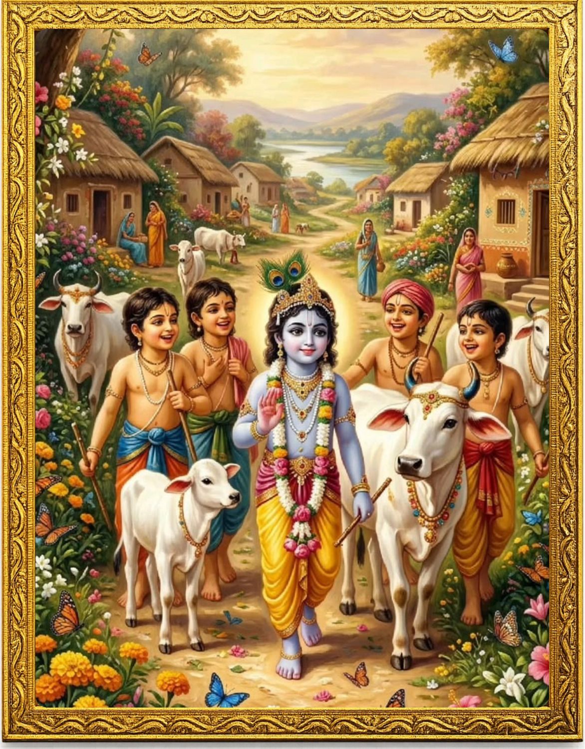 Shri Krishna Religious Photo Frame Religious Frame-image-38