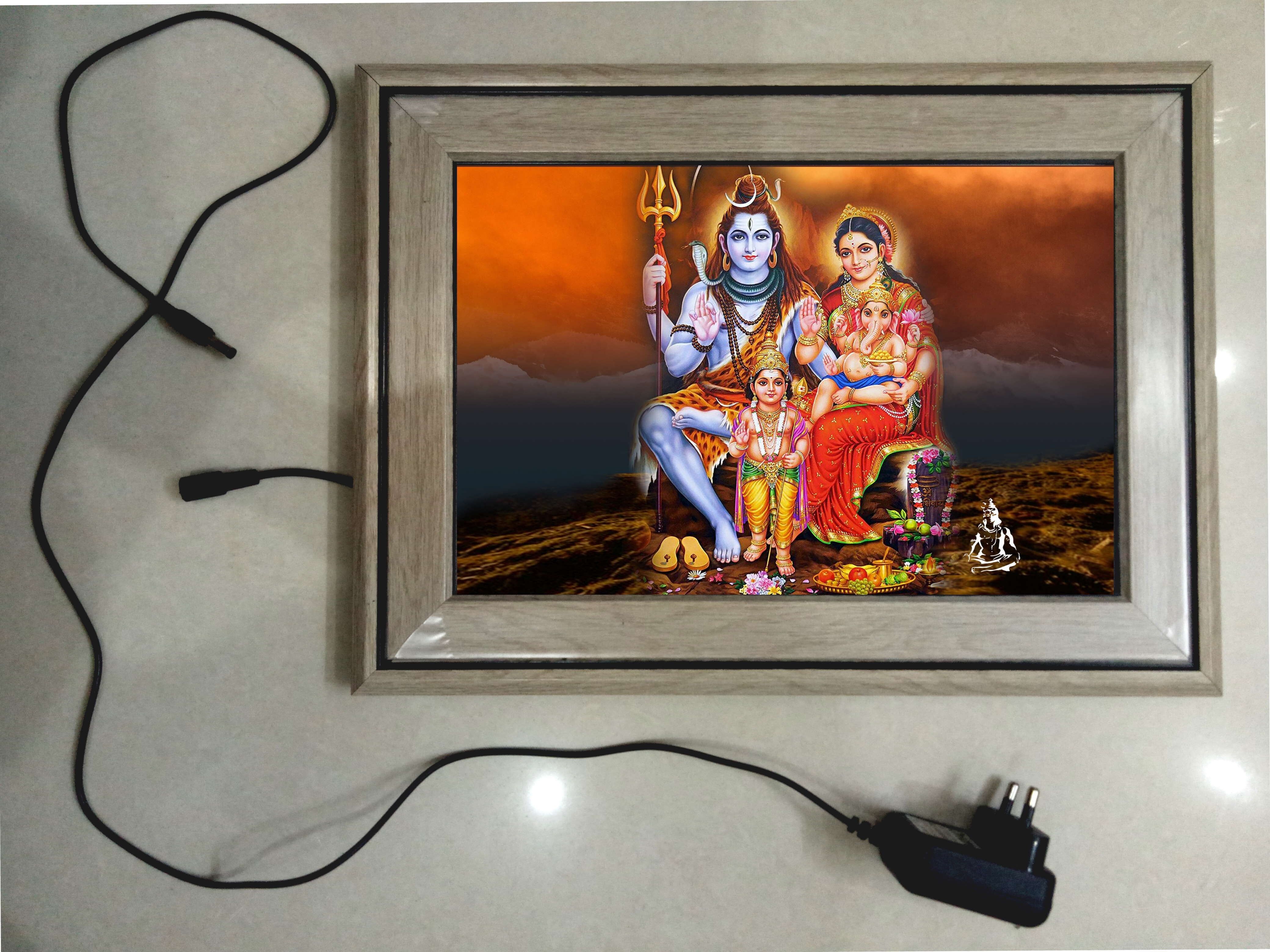 anshul internet SHIV PARIWAR FRAME 15.5 inch LED PHOTO FRAME-picture-13