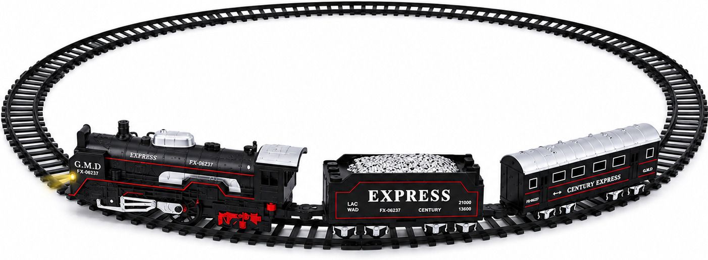 kidora traders Battery Operated Steam Train Toy Set with Light-picture-33