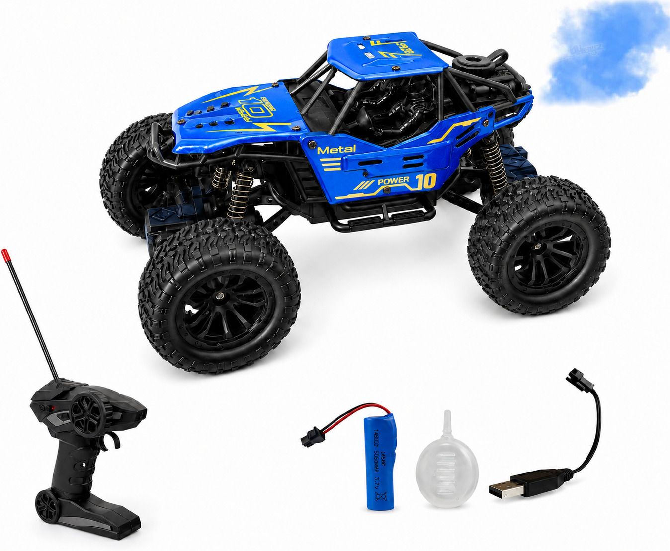 king toyz RC Rock Crawler Car with Smoke Effect & LED Lights Remote Control Toy-picture-11