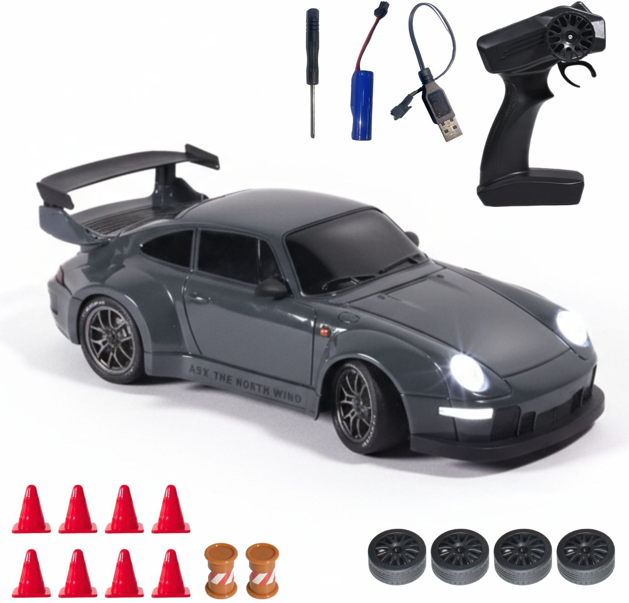 Flare Remote Control Car 4 Wheel Drive, Drifting RC