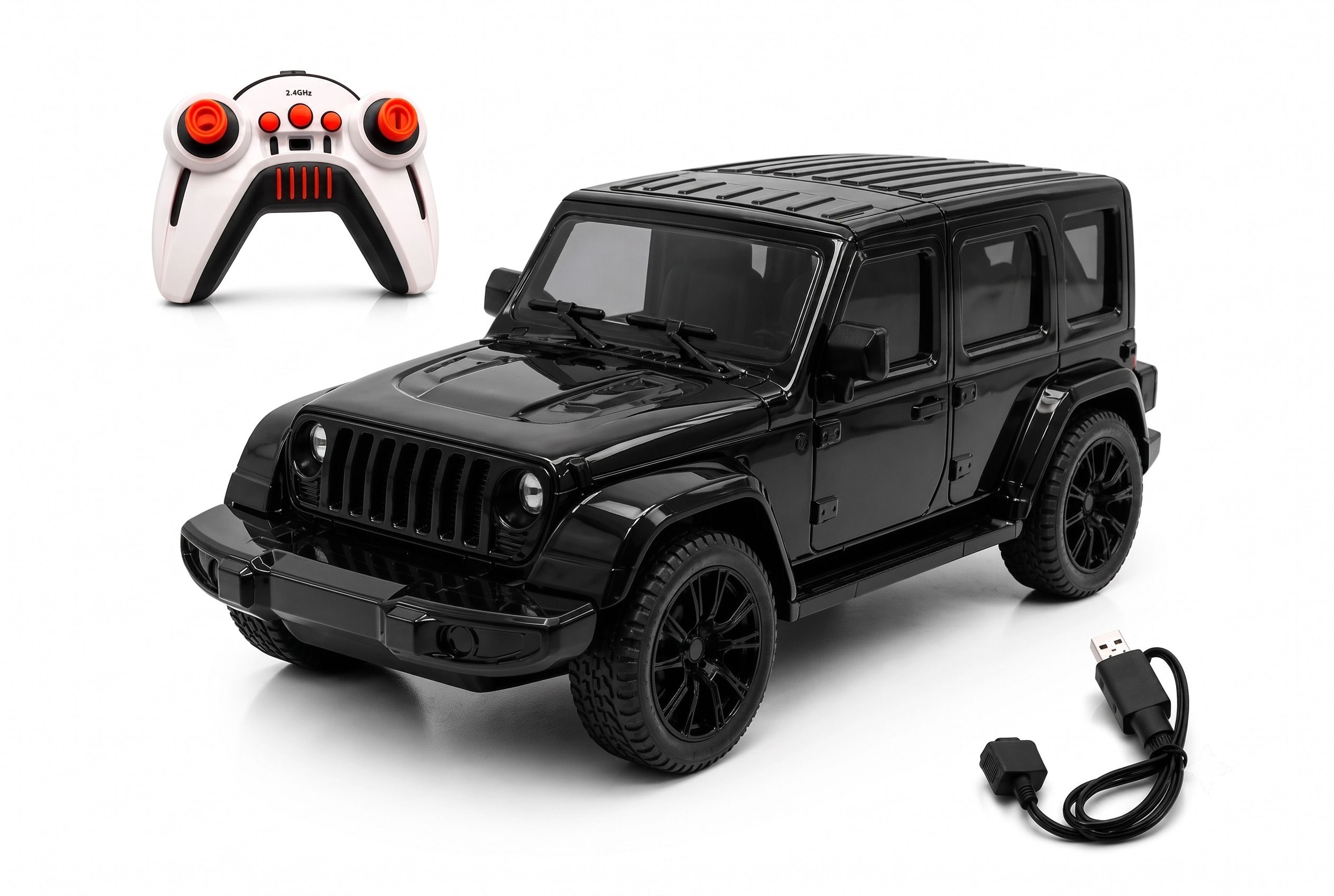 pick n nick toys Black Thar Roxx R/C Car Toy | 1:16 Scale Off-Road SUV | Mist Smoke Effect, Music-picture-13