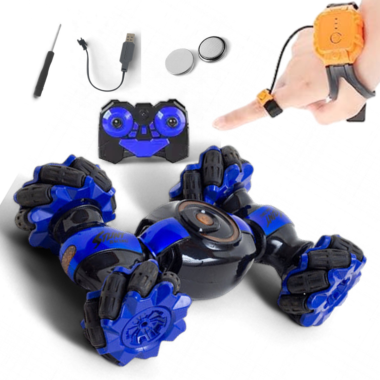 fanseekart Rc Stunt Remote Control car Rotating Off Road 2.4Gh with hand Gesture Sensing_A9 image 1