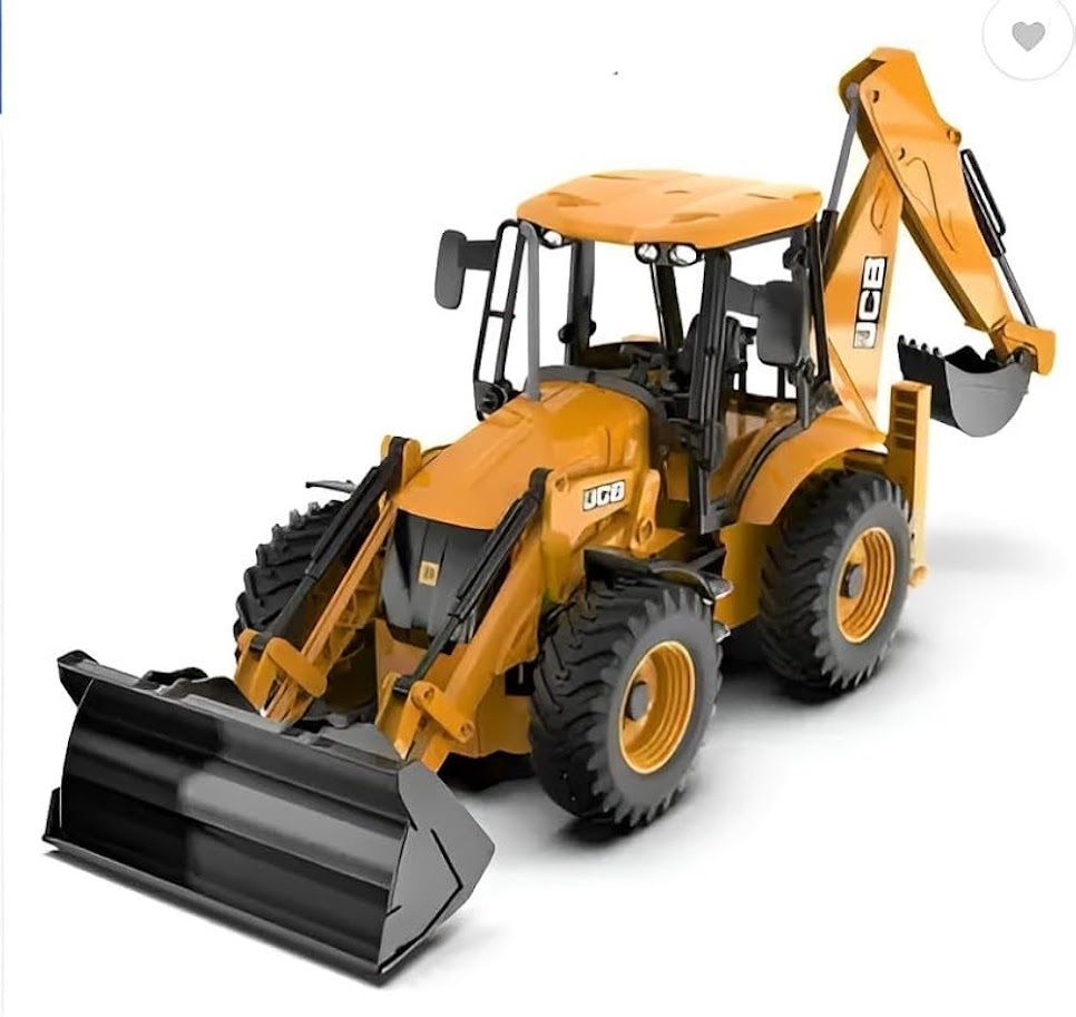 yuven JCB Backhoe Loader Toy | Realistic Construction Vehicle with Moving Parts-picture-25