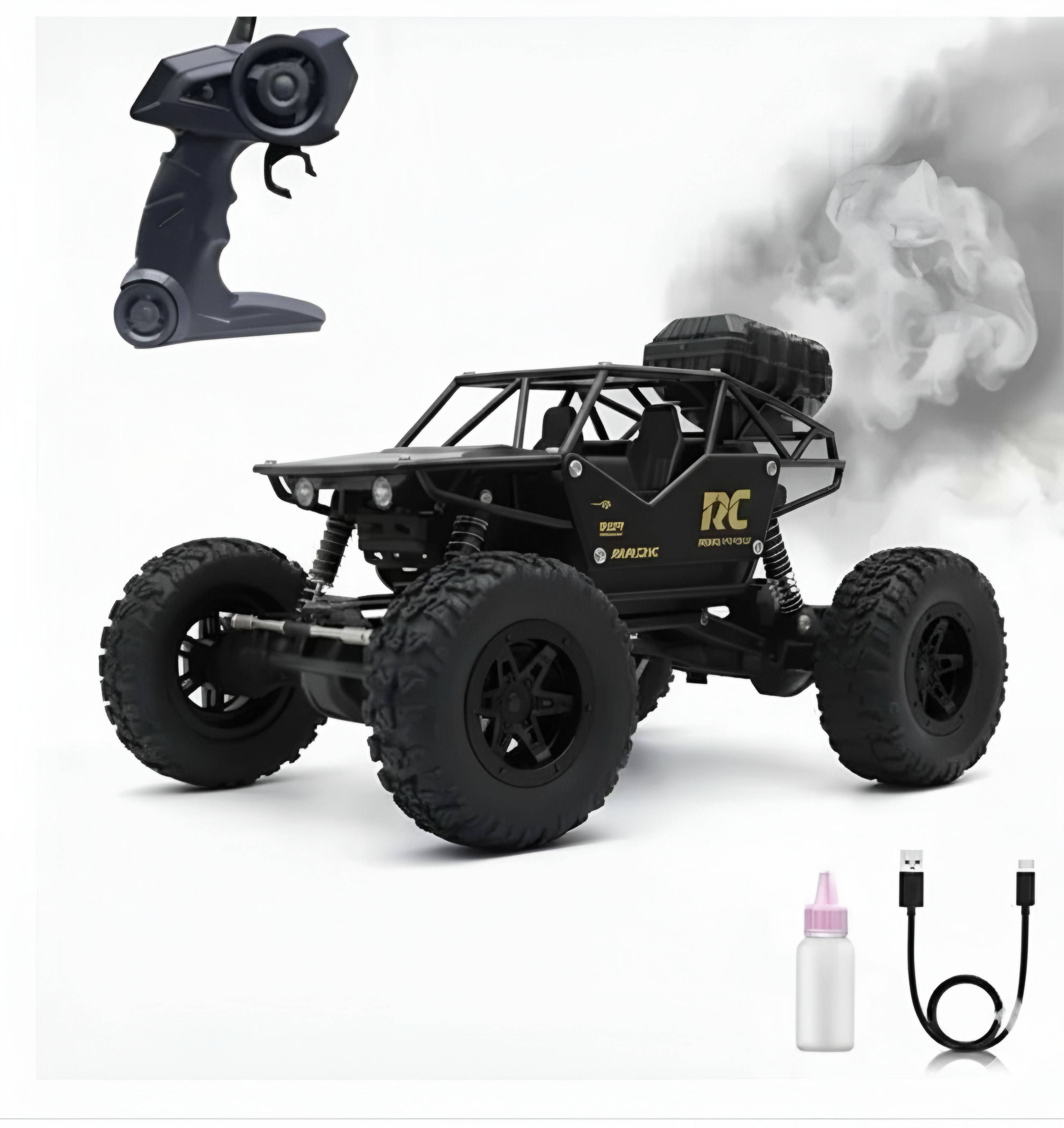 RC Rock Crawler Car for Kids – 4WD Remote Control Off-Road Rock Car (Big Wheels)-image-36
