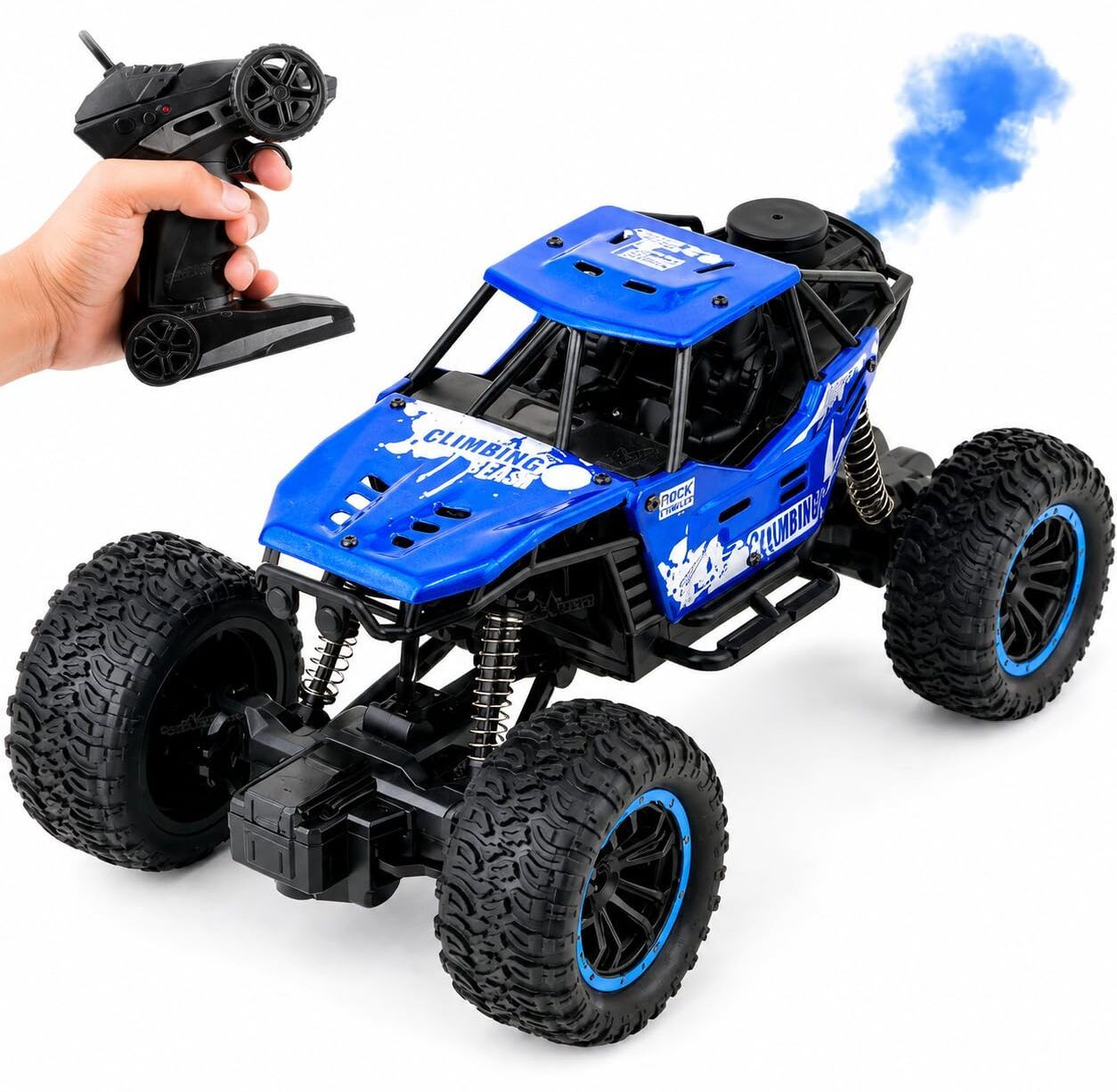 zynero Premium Remote Control Rock Crawler Monster Truck Toy Realistic Smoke for Kids-picture-0