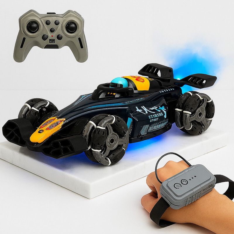 wonderbox Watch control Remote control car with smoke, Lights & 4WD Drift – RC car for Kid-picture-28