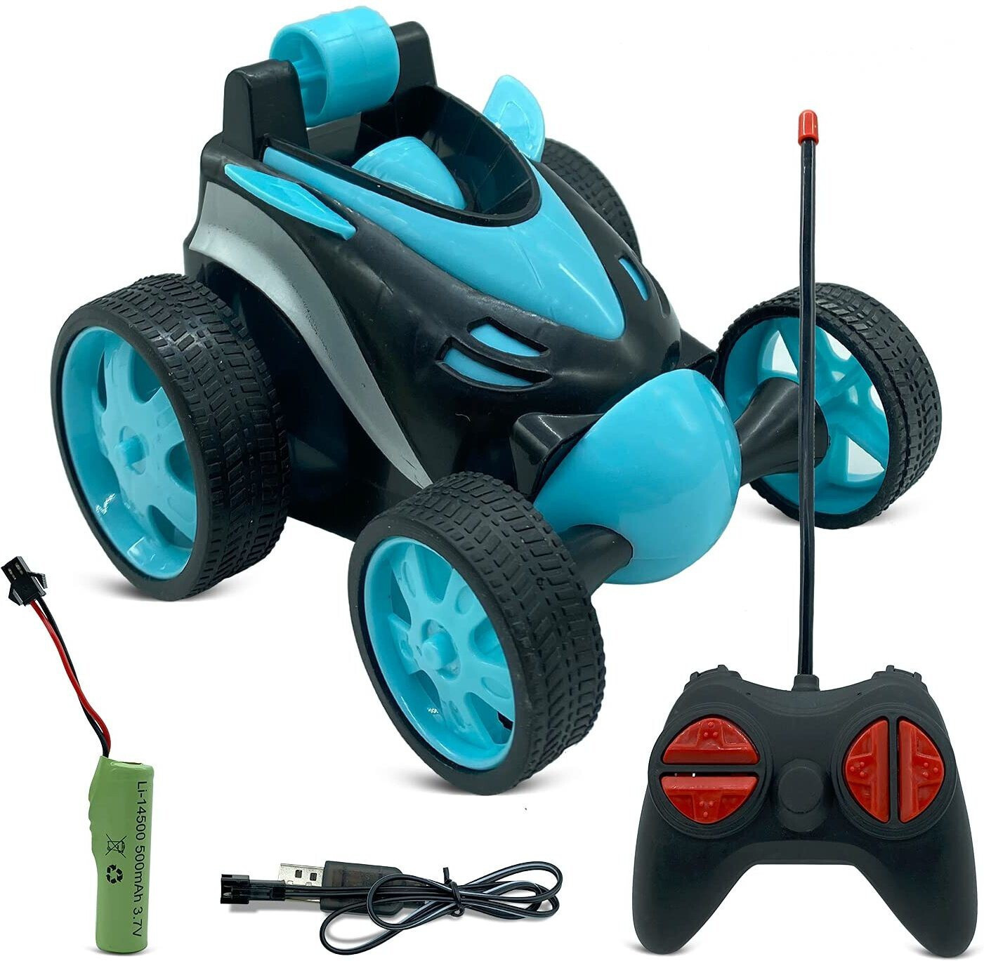 nishchal RC Stunt Car Vehicle 360° Rotating Rolling Radio Control Multicolor48 image 1