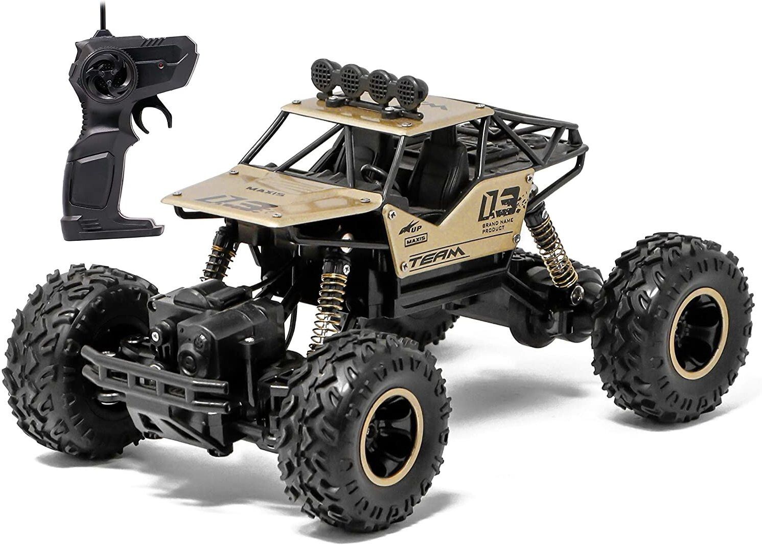 Remote Control 4 Wheel Drive 1:16 Metal Alloy Body RockClimber HighSpeed Monster-image-31