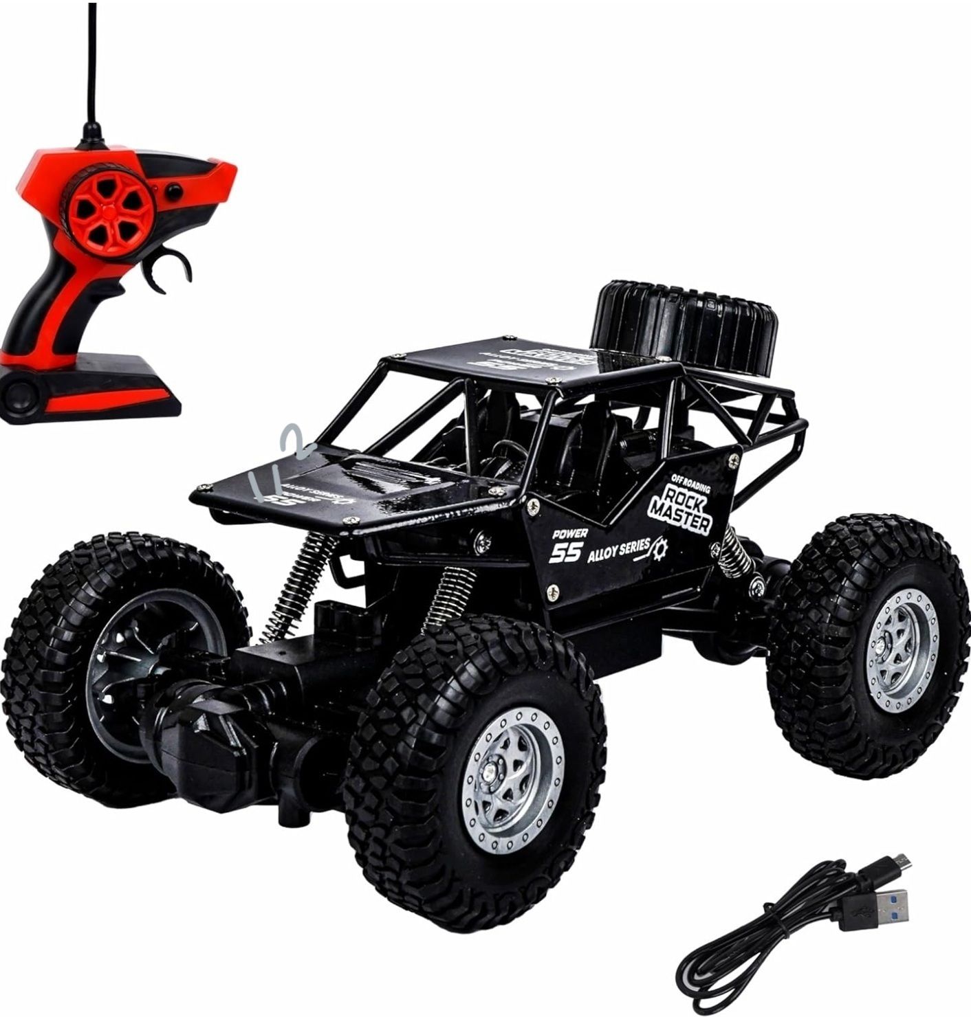 rg traders Remote Controlled Rock Master RC Monster Truck- 4 x4 3-picture-39