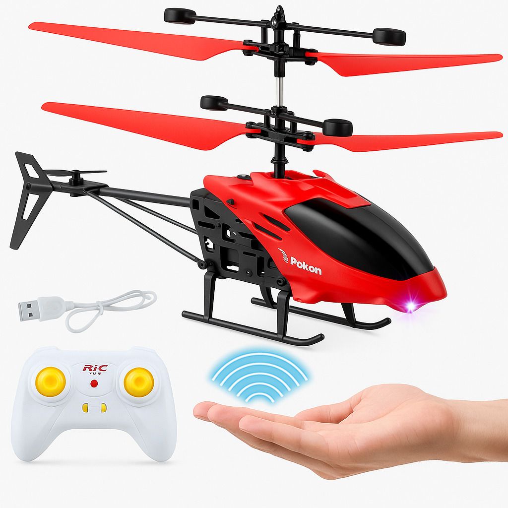 prikuna Remote Control Helicopter Toy for Kids | Rechargeable RC Helicopter-picture-15