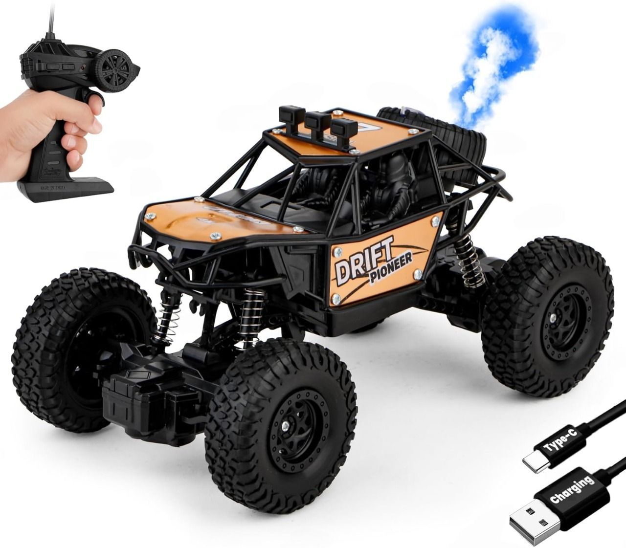 snish signature Remote Control Car 4x4 with Spray Smoke Feature | Rc Car 4x4 with High-Speed-R46-picture-39