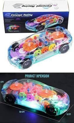 ninjatoy 3D Concept Gear Car Toy, Transparent Car, With 360 Degree Rotation-ZA1026-picture-30
